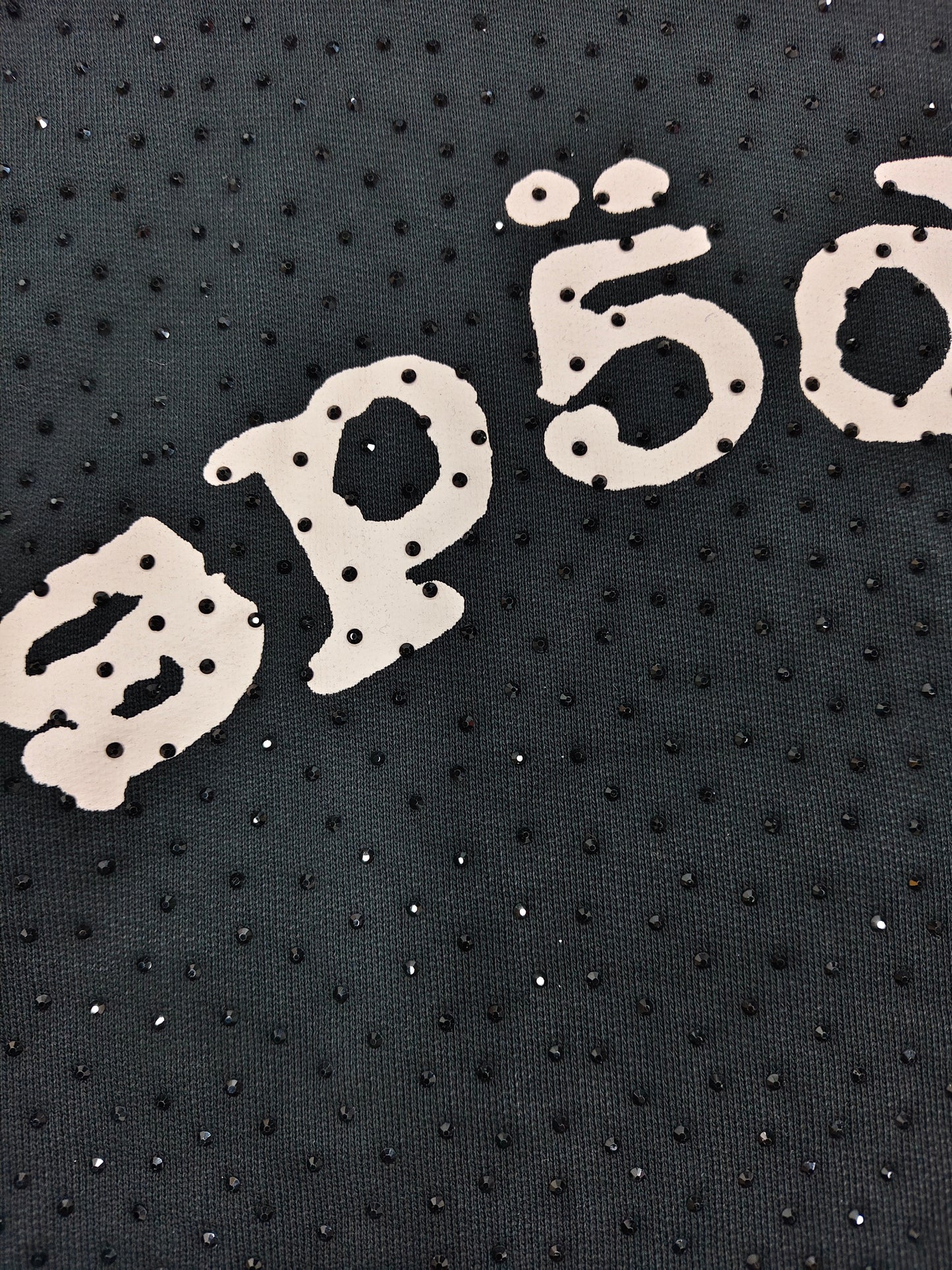 Black Rhinestone Hoodie
