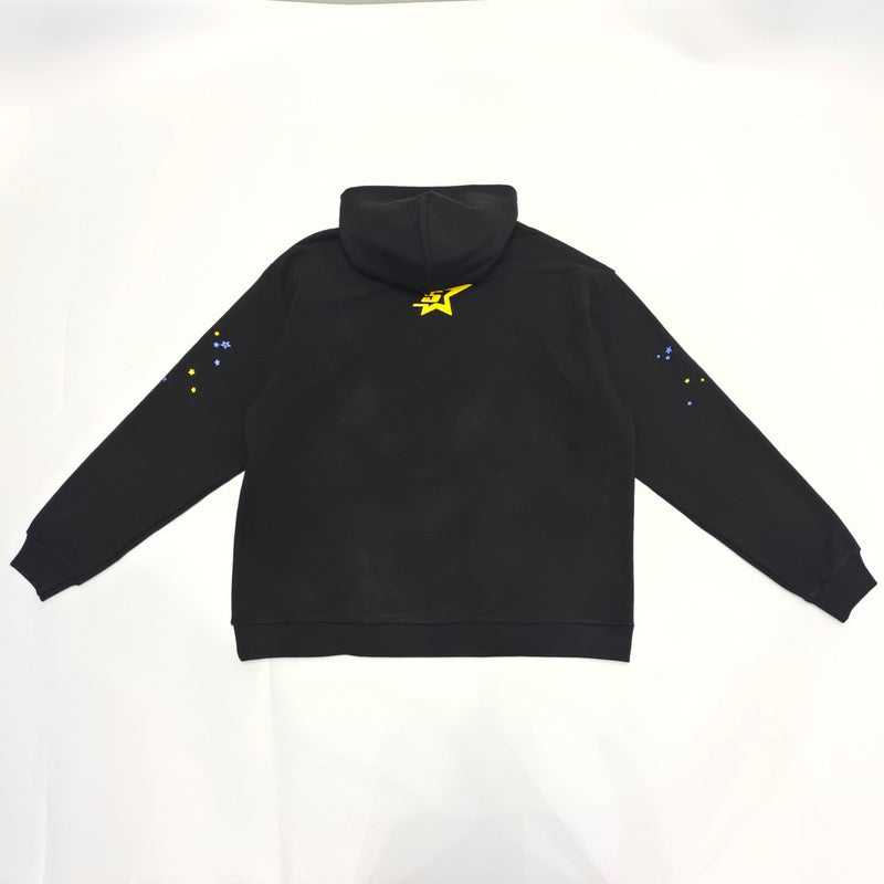 Sp5der Pink Hoodie Black