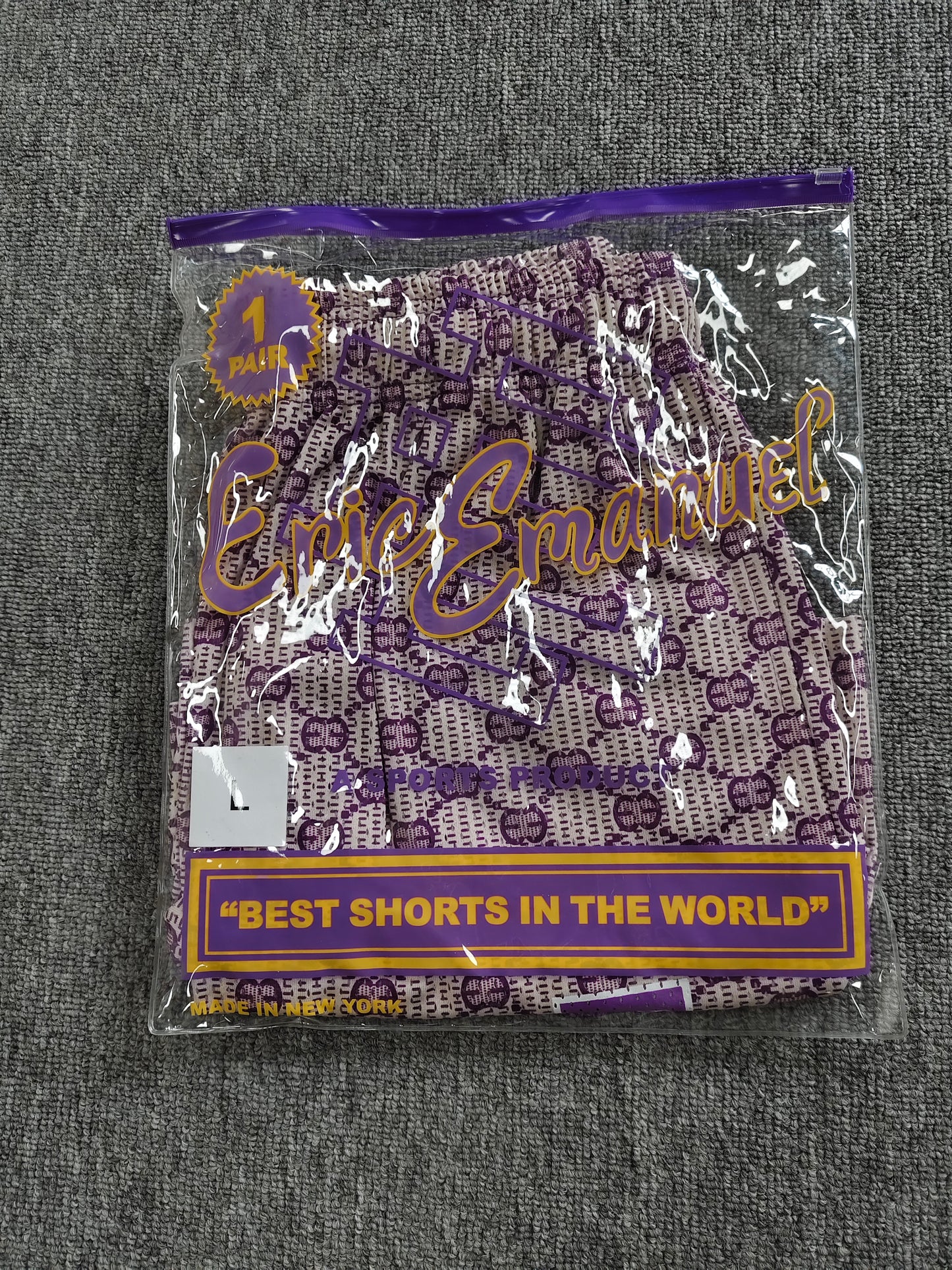 Purple GG Eric Emanuel Shorts