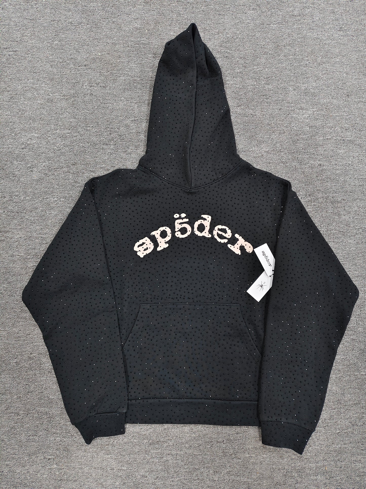 Black Rhinestone Hoodie