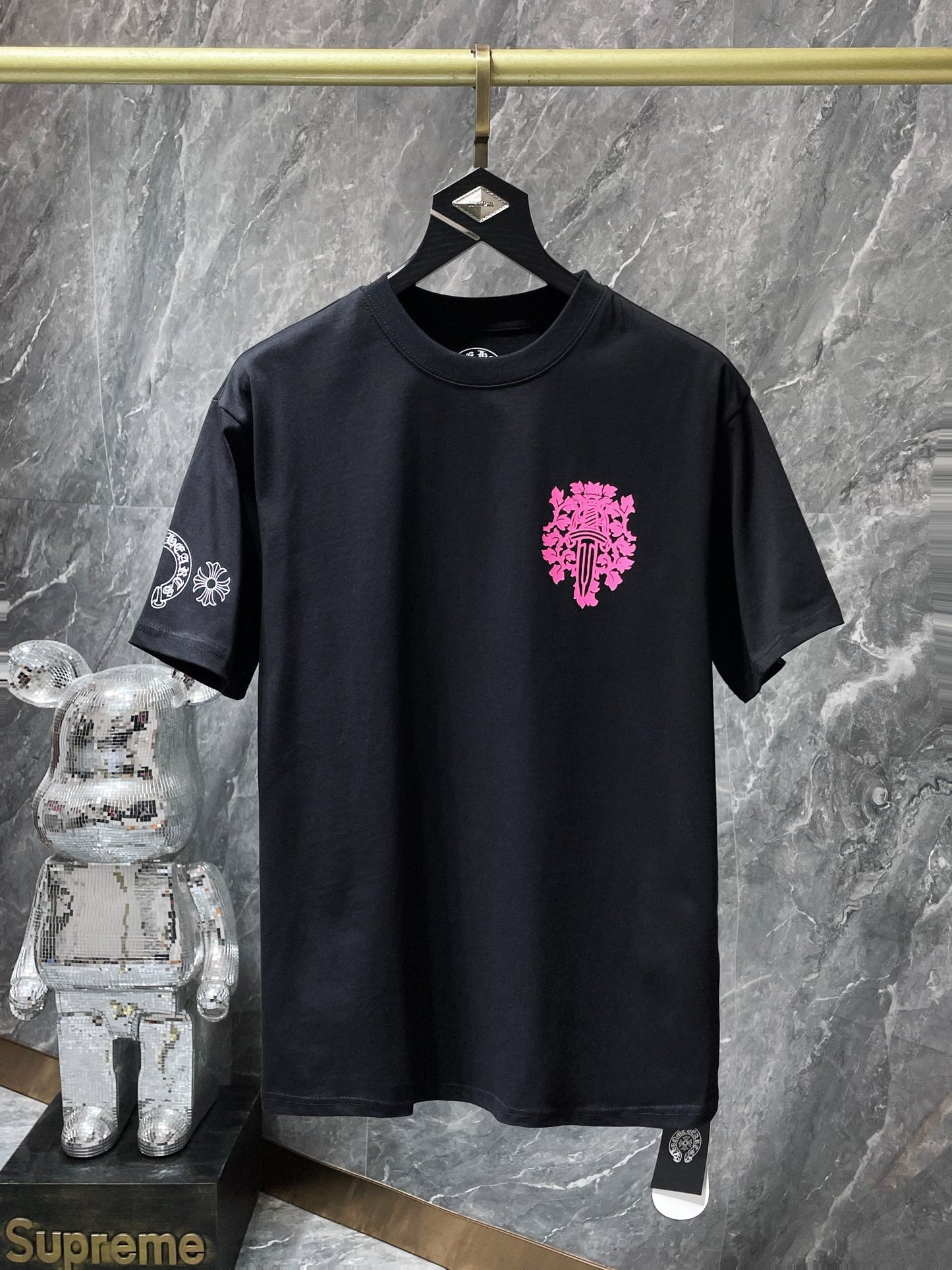 Pink Chrome Hearts Tee