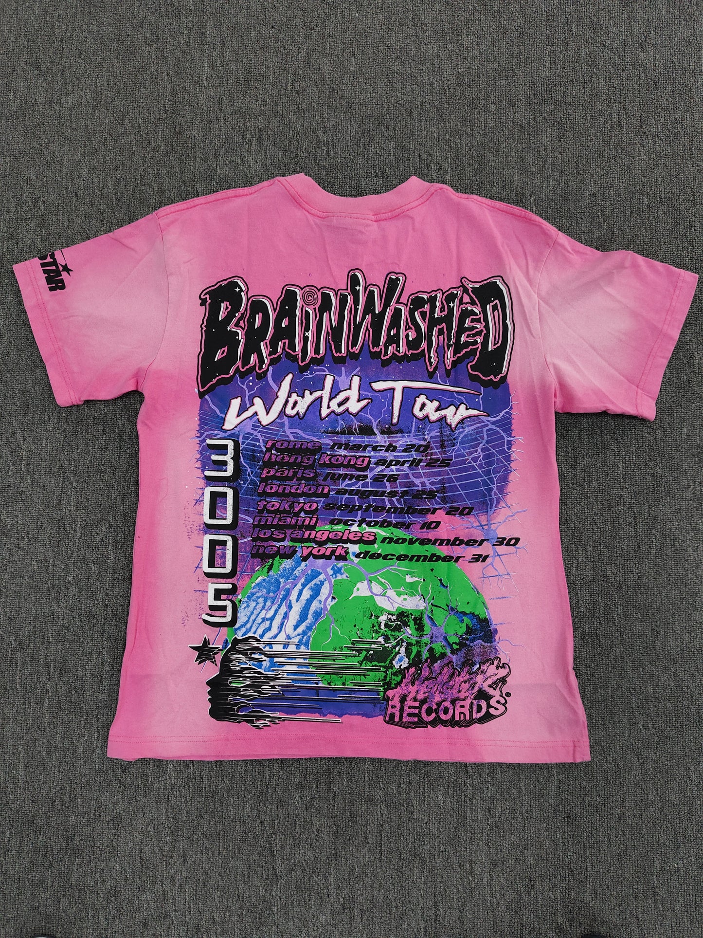 'Brainwashed' Pink Hellstar Tee